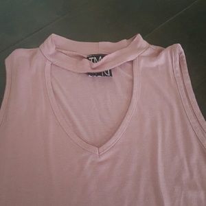 Cute pink V neck shirt